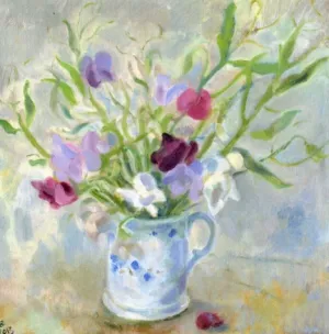 September Sweet Peas (card)