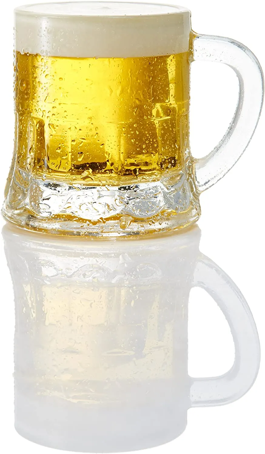 Set of 6 Mini Mason Beer Mugs Heavy Base Glasses