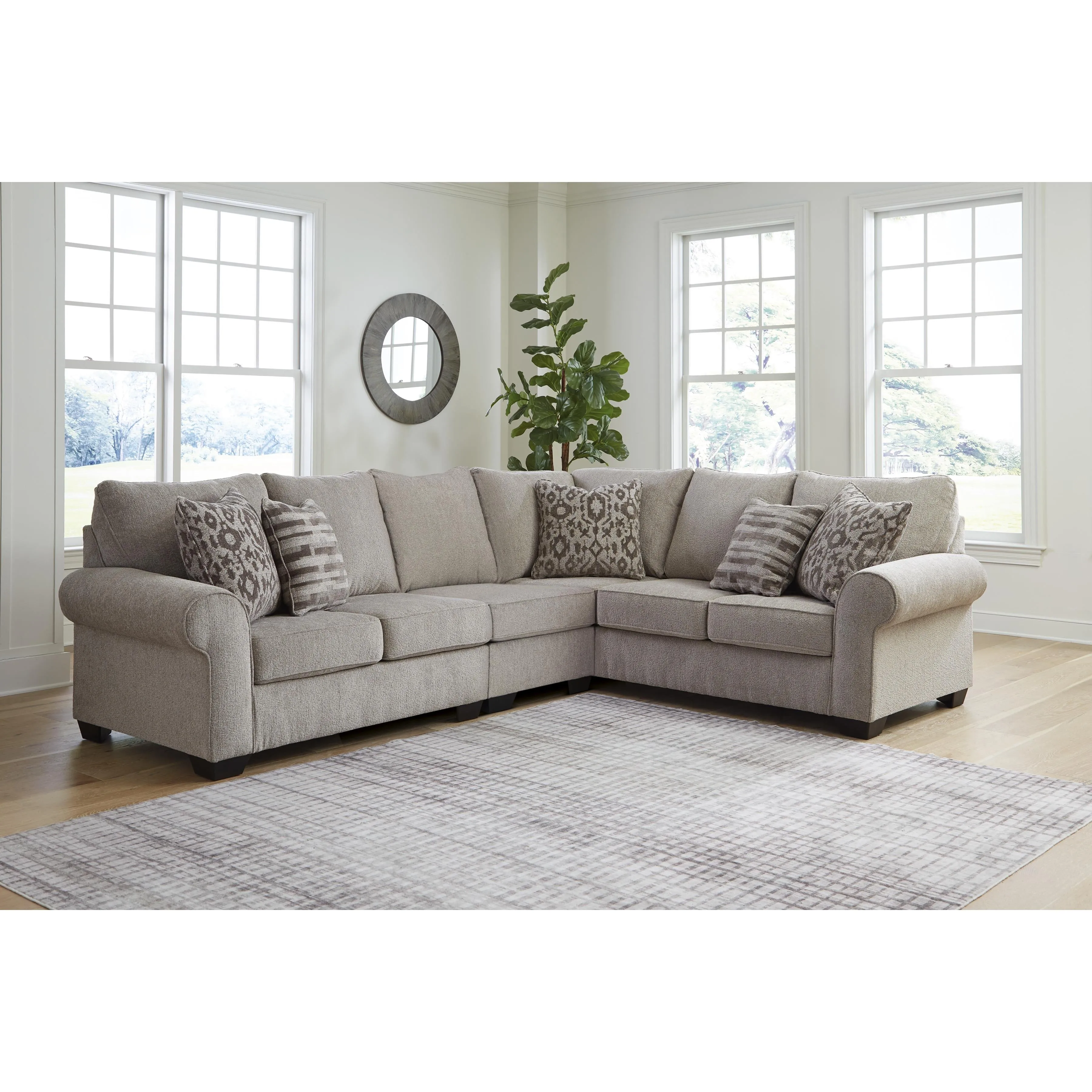 Signature Design by Ashley Claireah Fabric 3 pc Sectional 9060355/9060346/9060349