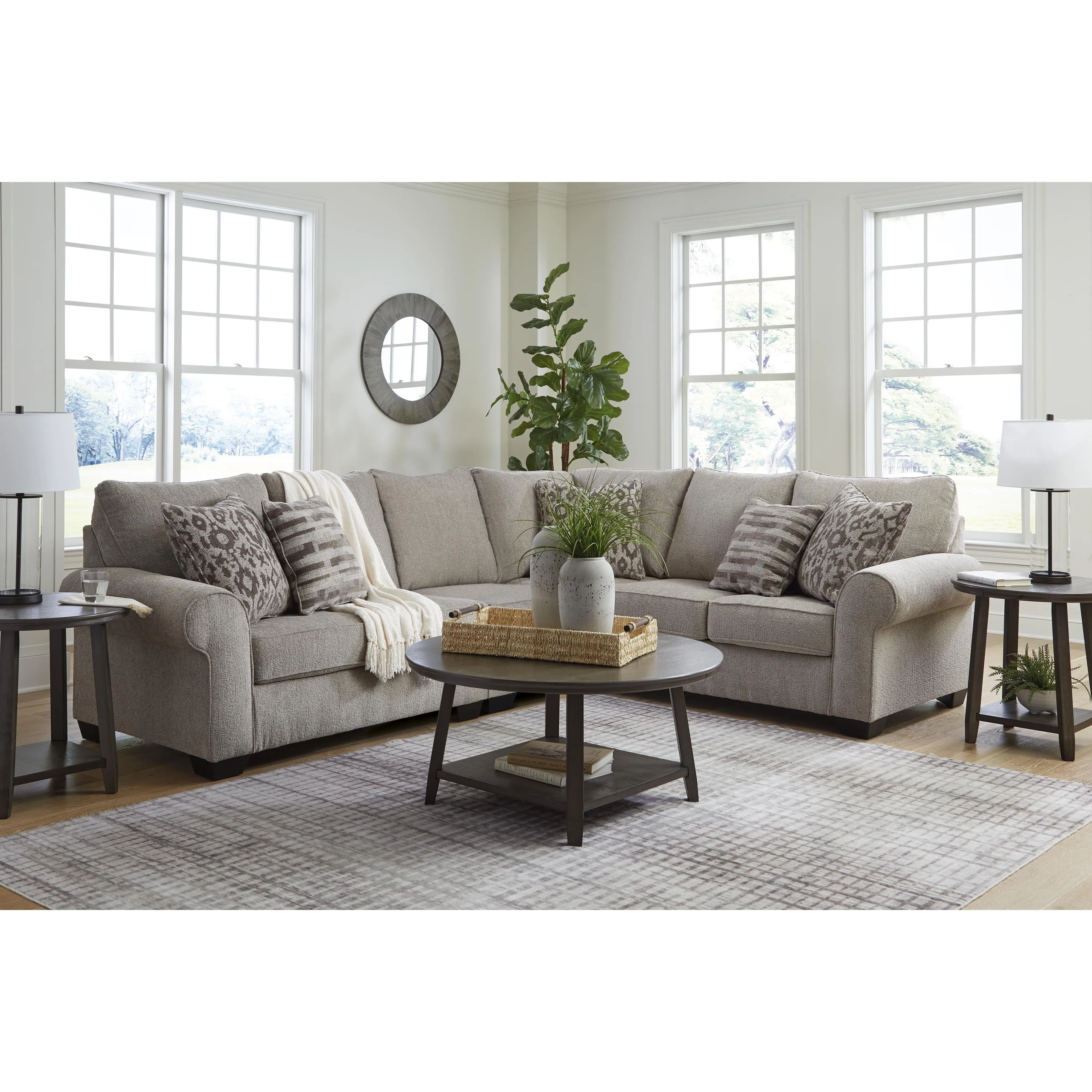 Signature Design by Ashley Claireah Fabric 3 pc Sectional 9060355/9060346/9060349