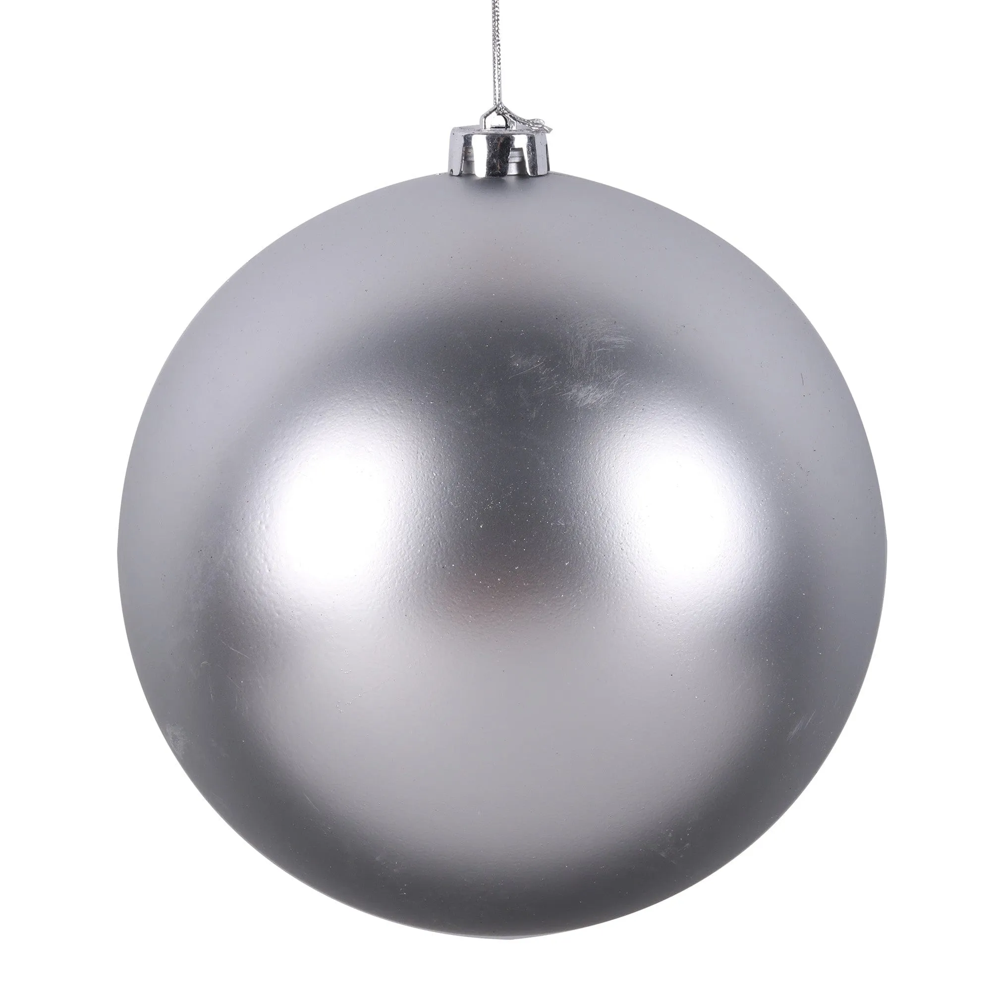 Silver Bauble Matte or Glitter 2 Asst (20cm)