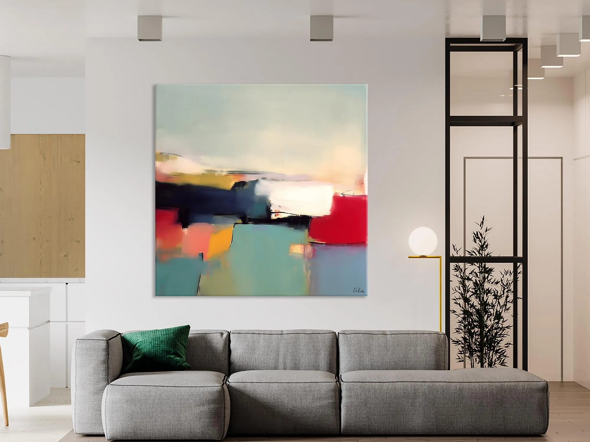 Simple Modern Wall Art, Extra Large Canvas Painting for Living Room, Oversized Contemporary Acrylic Paintings, Original Abstract Paintings