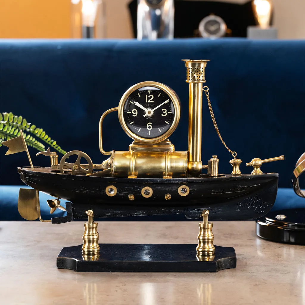 Steam Boat Table Clock