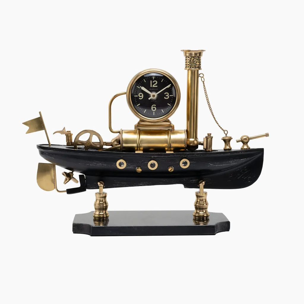 Steam Boat Table Clock