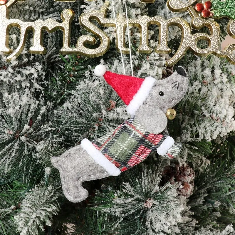 Tartan Dachshund Ornaments