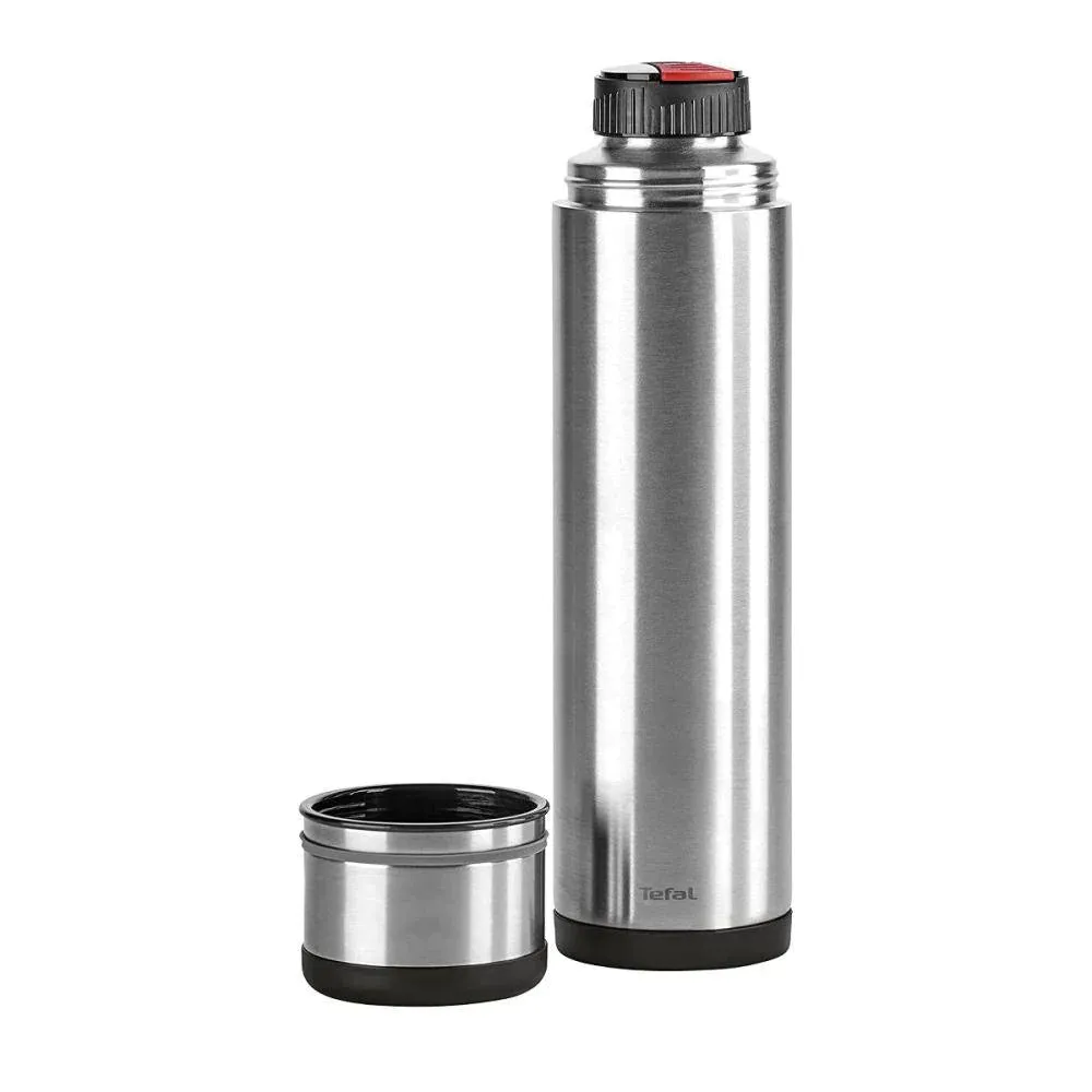 Tefal, Mobility Vacuum Flask Stainless Steel Black, 1 Lt