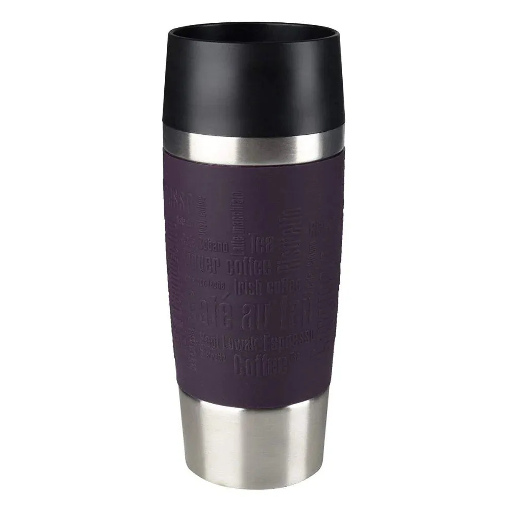 Tefal, Stainless Steel Travel Mug 360 Ml, Blackberry Silver