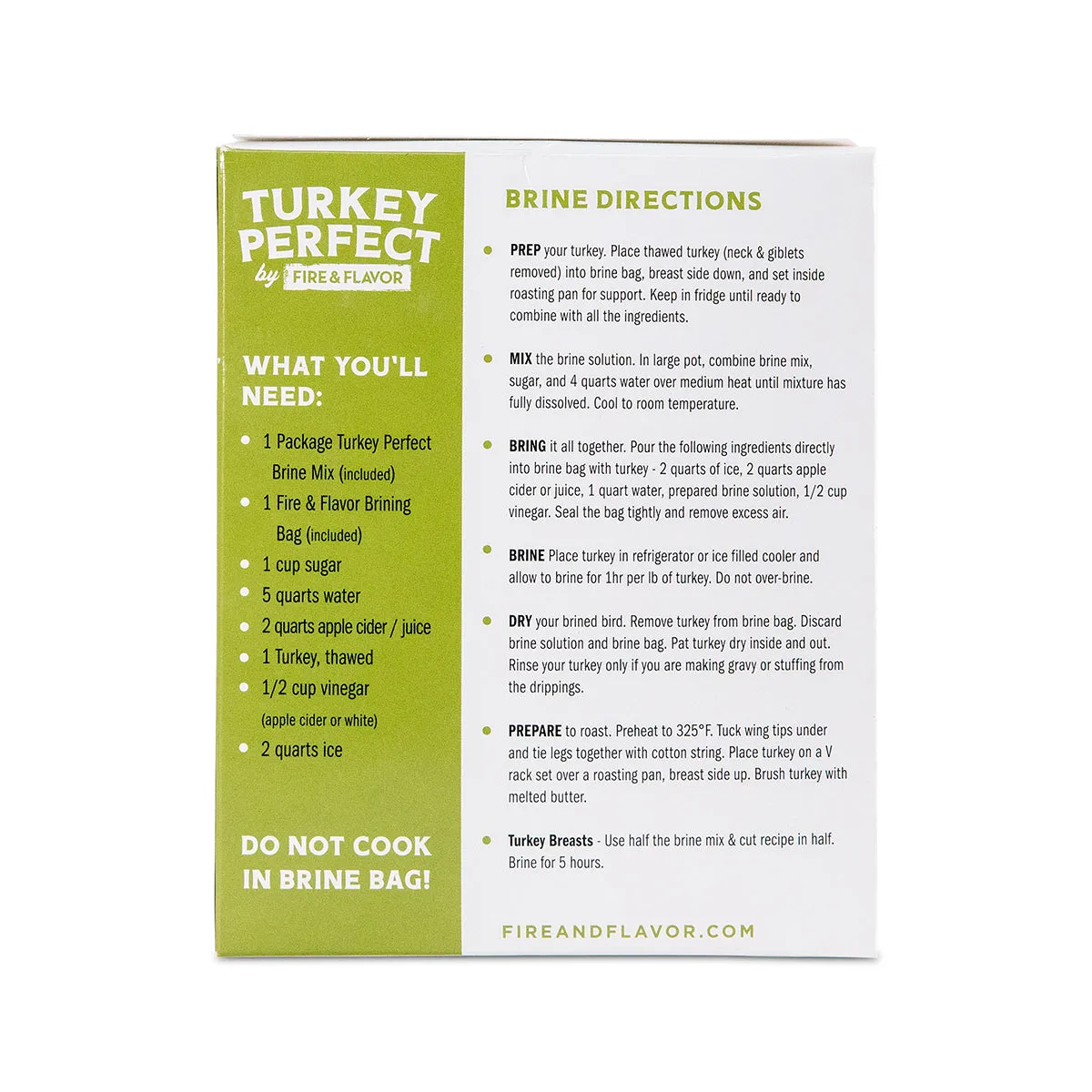 Turkey Perfect Apple Sage Brine Kit