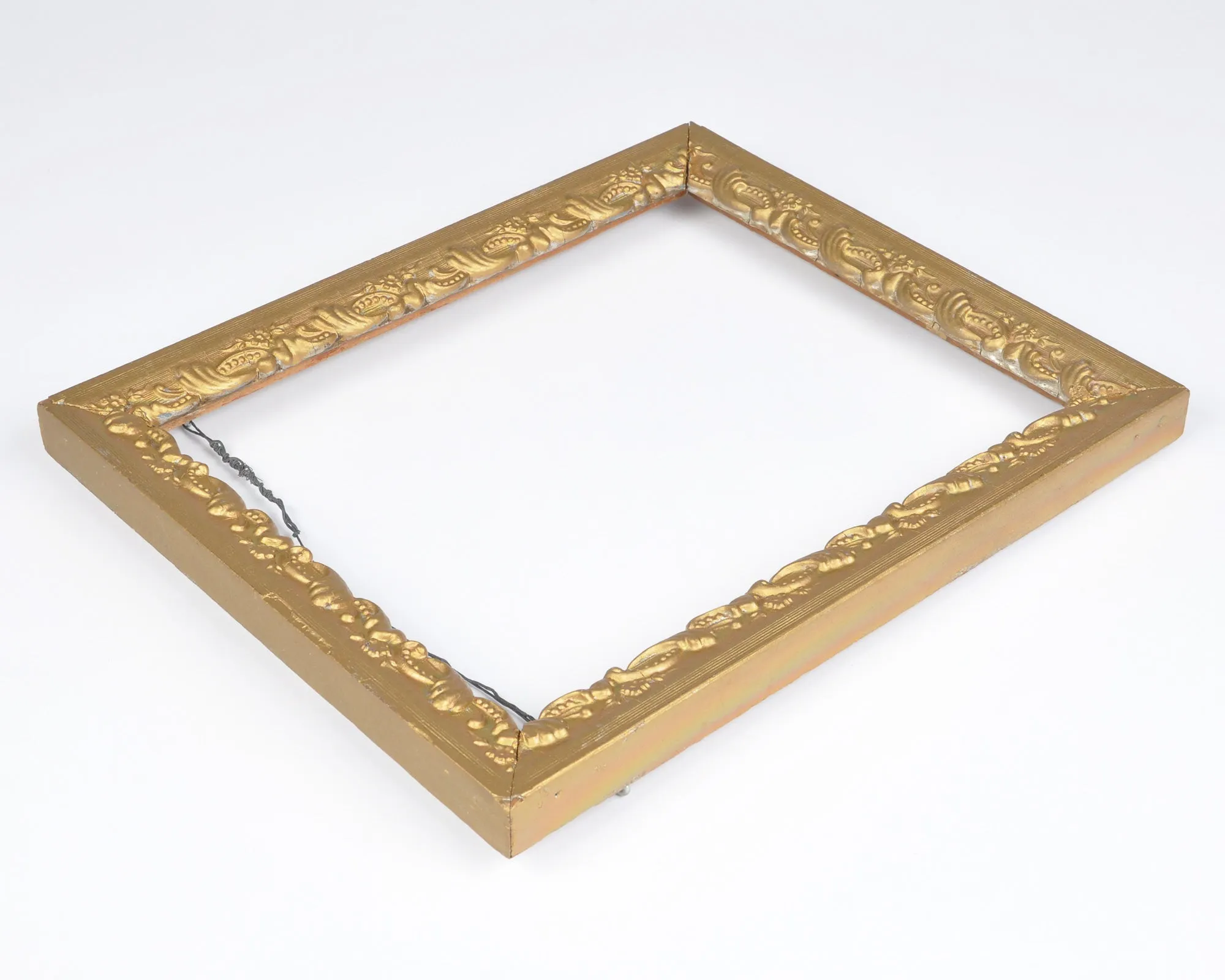 Vintage Ornate Wooden Picture Frame-Gold-Antique Victorian Style-8x10 Inch Canvas Frame