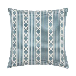 Yarn Dyed Jacquard Decorative Feather Filled Pillow